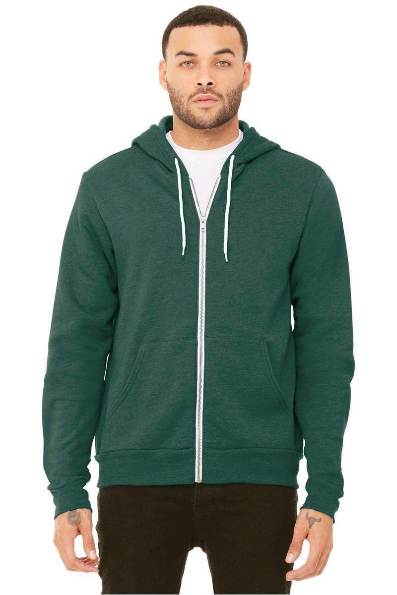 Bella Canvas Sweatshirts/Fleece Bella+Canvas 3739: Unisex Sponge Fleece Full-Zip Hoodie