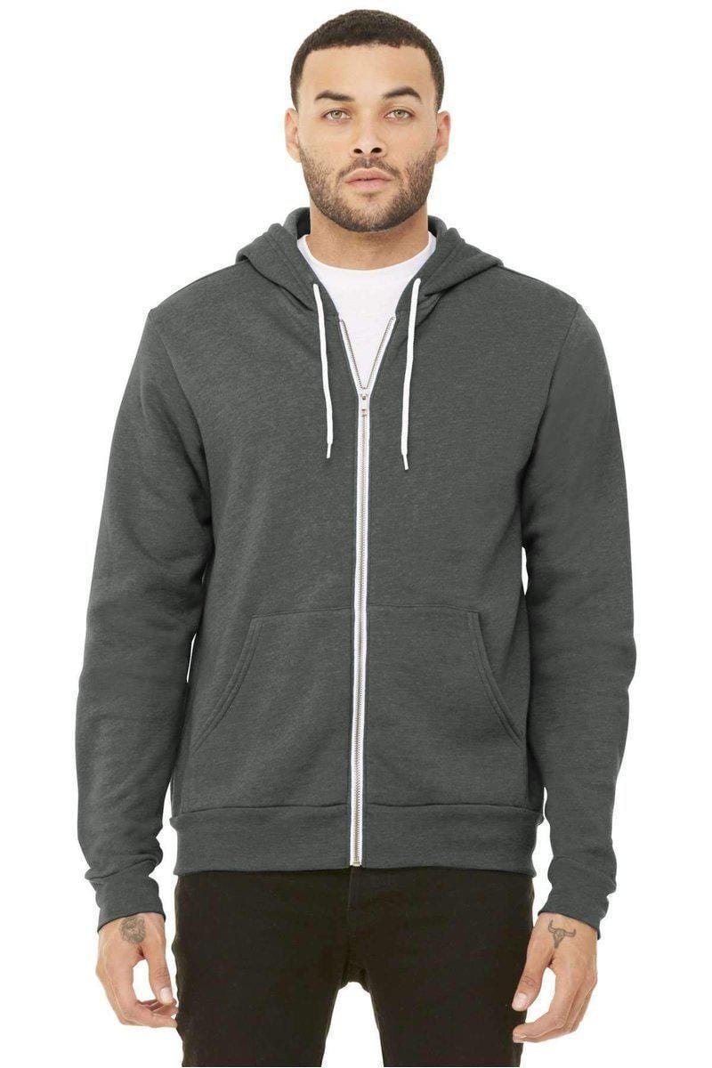 Bella Canvas Sweatshirts/Fleece Bella+Canvas 3739: Unisex Sponge Fleece Full-Zip Hoodie