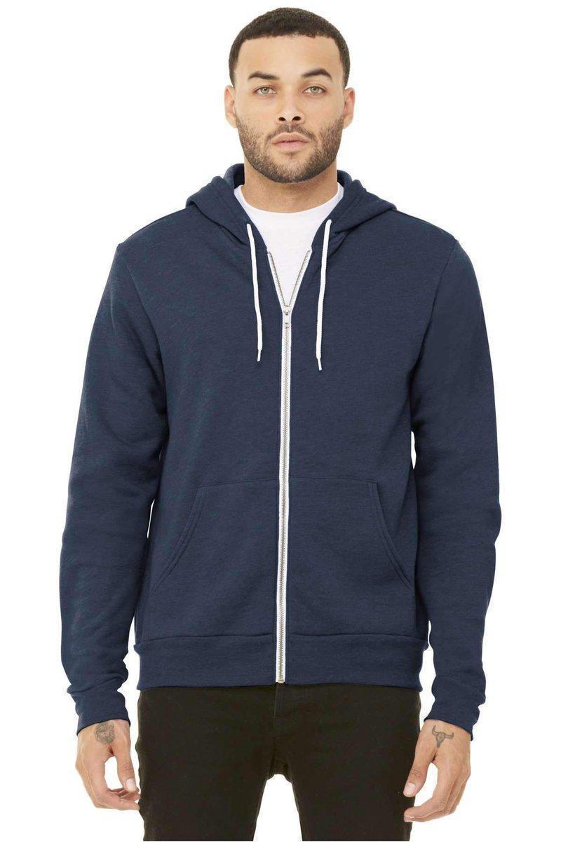 Bella Canvas Sweatshirts/Fleece Bella+Canvas 3739: Unisex Sponge Fleece Full-Zip Hoodie
