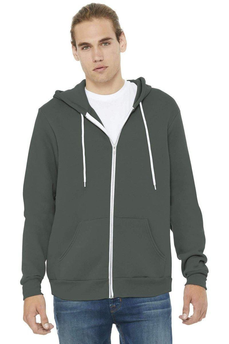 Bella Canvas Sweatshirts/Fleece Bella+Canvas 3739: Unisex Sponge Fleece Full-Zip Hoodie