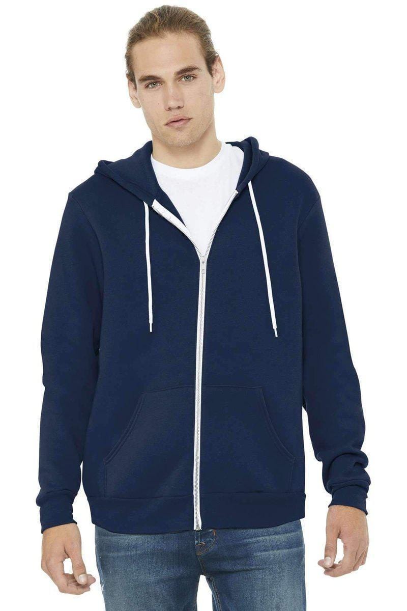 Bella Canvas Sweatshirts/Fleece Bella+Canvas 3739: Unisex Sponge Fleece Full-Zip Hoodie