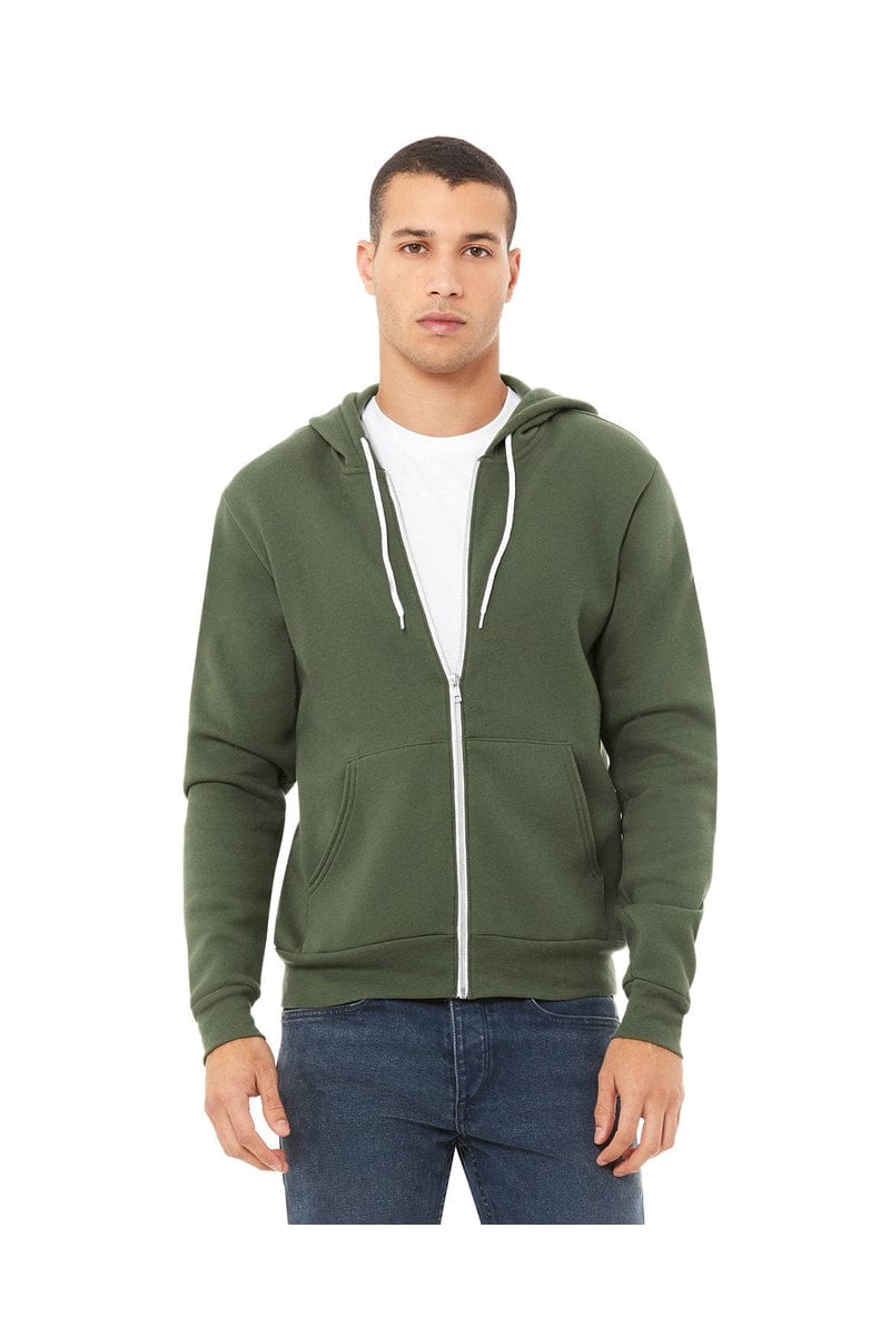 Bella Canvas Sweatshirts/Fleece Bella+Canvas 3739: Unisex Sponge Fleece Full-Zip Hoodie