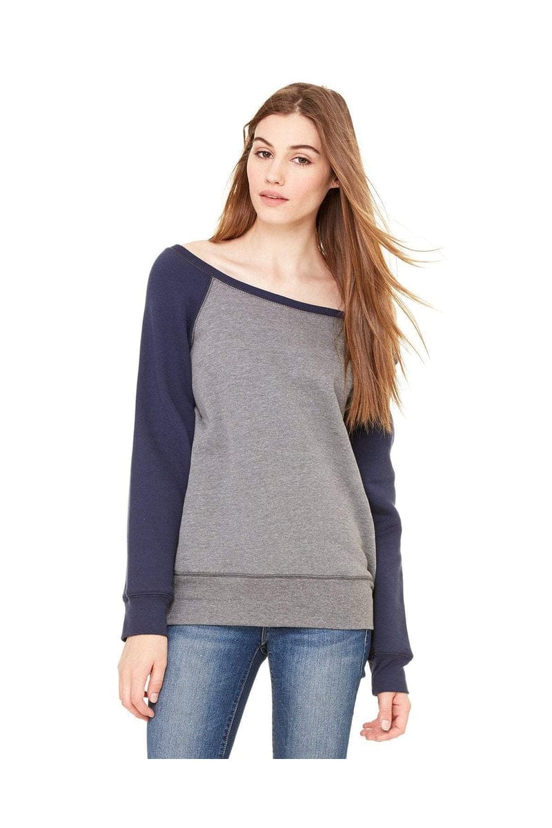 Bella Canvas Sweatshirts/Fleece Bella+Canvas 7501: Ladies' Sponge Fleece Wide Neck Sweatshirt