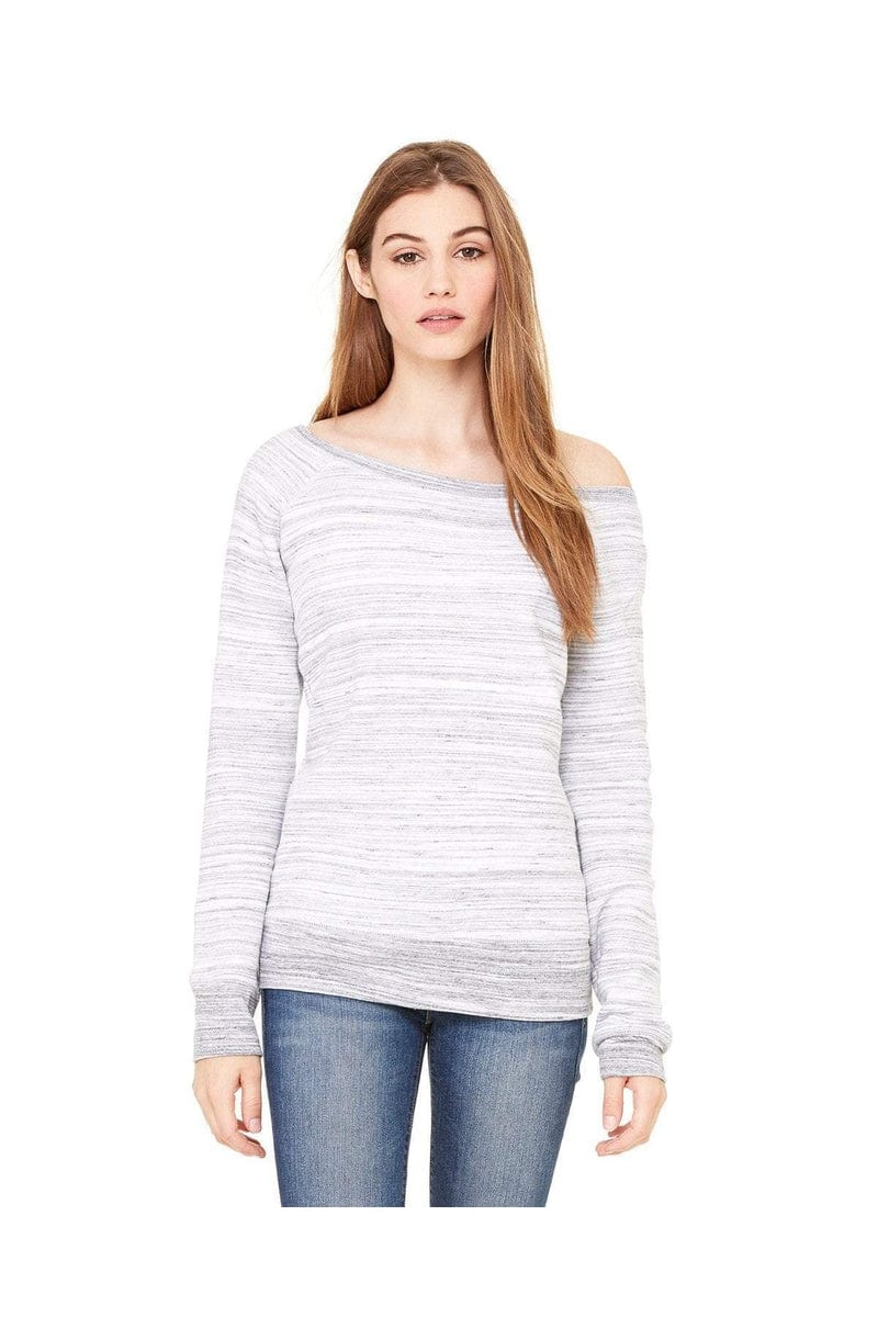 Bella Canvas Sweatshirts/Fleece Bella+Canvas 7501: Ladies' Sponge Fleece Wide Neck Sweatshirt