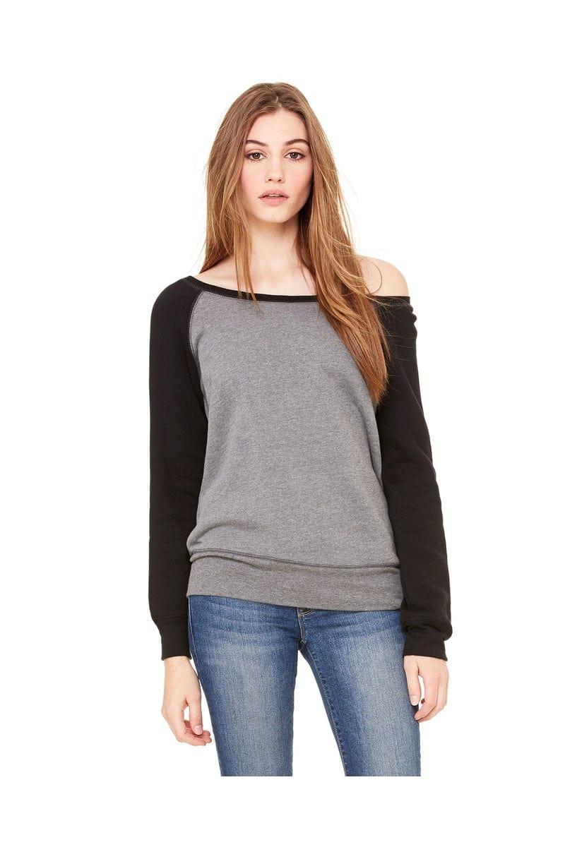 Bella Canvas Sweatshirts/Fleece Bella+Canvas 7501: Ladies' Sponge Fleece Wide Neck Sweatshirt