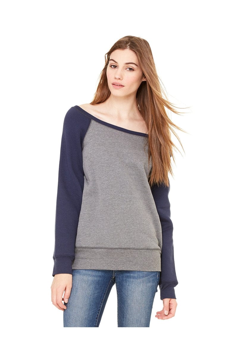 Bella Canvas Sweatshirts/Fleece Bella+Canvas 7501: Ladies' Sponge Fleece Wide Neck Sweatshirt