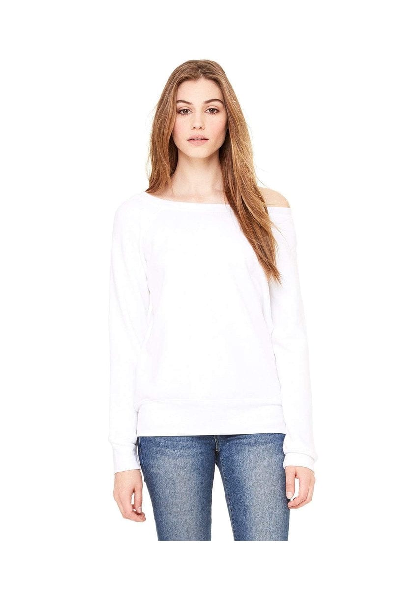 Bella Canvas Sweatshirts/Fleece Bella+Canvas 7501: Women's Sponge Fleece Wide-Neck Sweatshirt