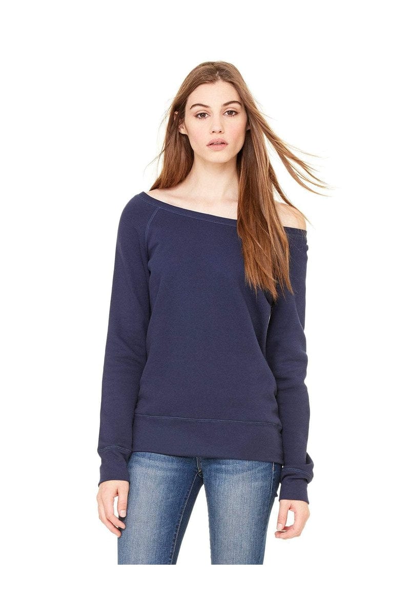 Bella Canvas Sweatshirts/Fleece Bella+Canvas 7501: Women's Sponge Fleece Wide-Neck Sweatshirt