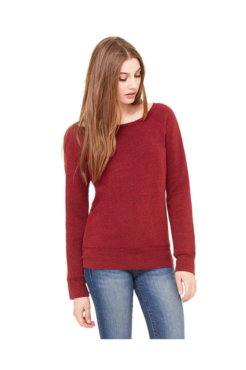 Bella Canvas Sweatshirts/Fleece Bella+Canvas 7501: Women's Sponge Fleece Wide-Neck Sweatshirt