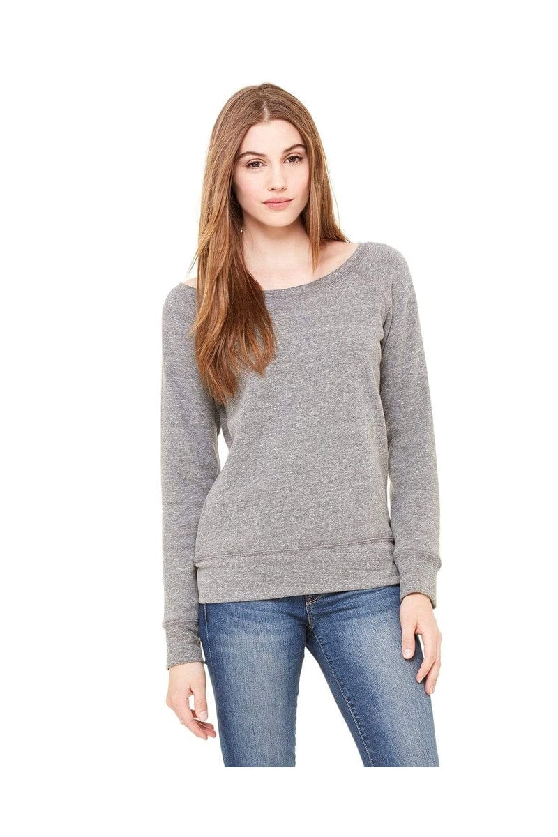 Bella Canvas Sweatshirts/Fleece Bella+Canvas 7501: Women's Sponge Fleece Wide-Neck Sweatshirt