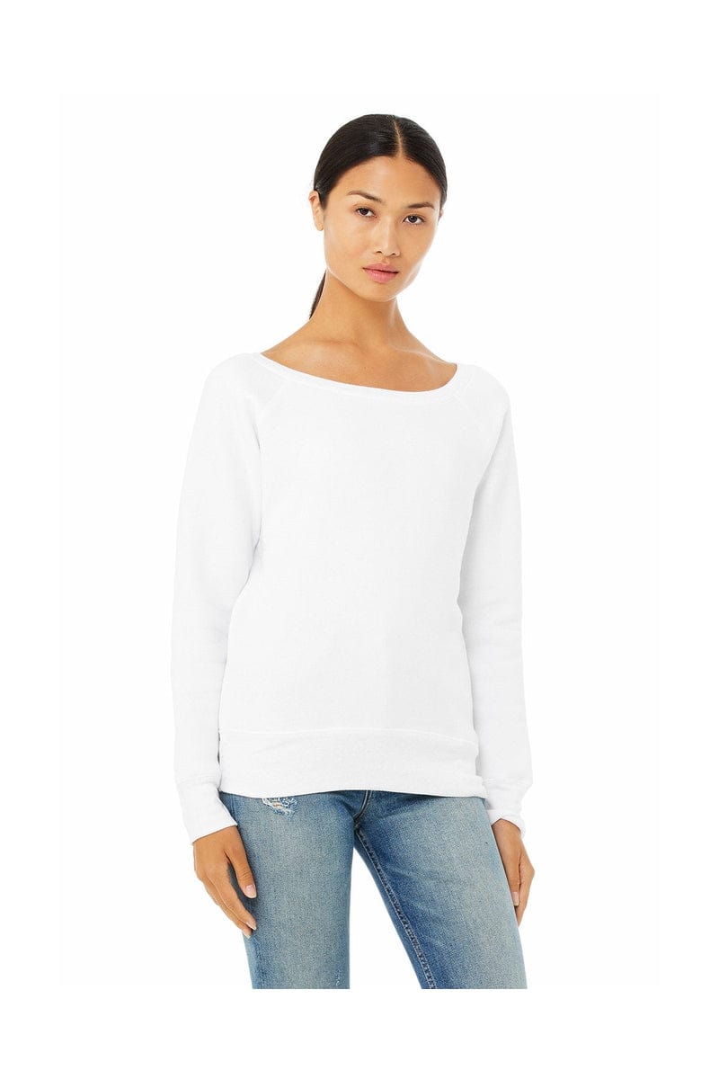 Bella Canvas Sweatshirts/Fleece Bella+Canvas 7501: Women's Sponge Fleece Wide-Neck Sweatshirt