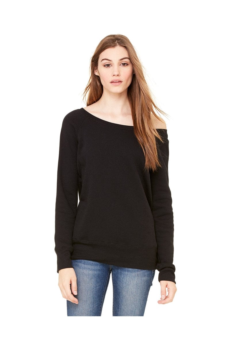 Bella Canvas Sweatshirts/Fleece Bella+Canvas 7501: Women's Sponge Fleece Wide-Neck Sweatshirt