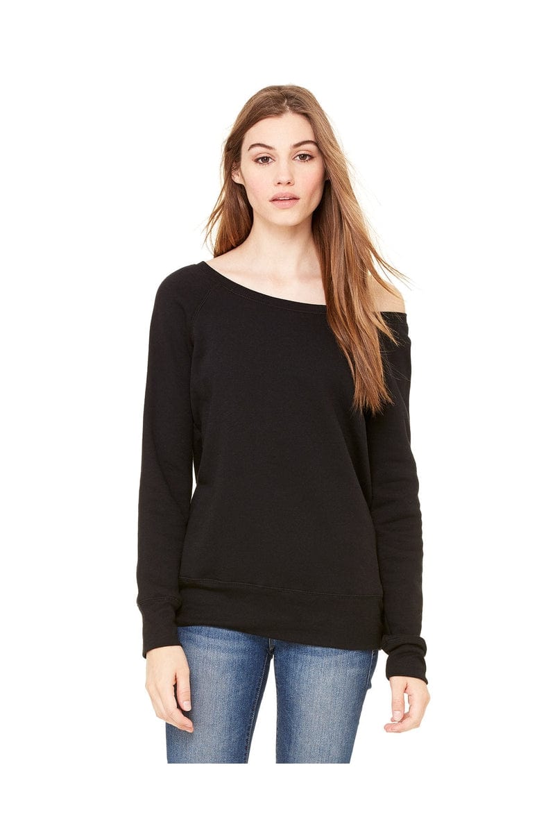 Bella Canvas Sweatshirts/Fleece Bella+Canvas 7501: Women's Sponge Fleece Wide-Neck Sweatshirt