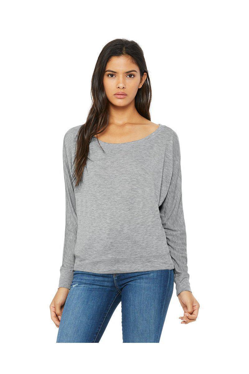 Bella Canvas Sweatshirts/Fleece Bella + Canvas 8850: Ladies Flowy Long Sleeve Off Shoulder T-Shirt