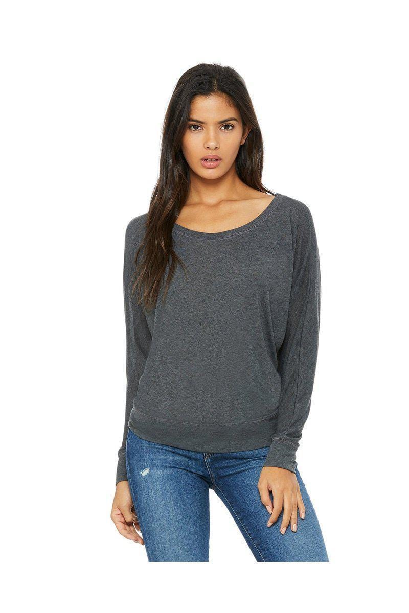 Bella Canvas Sweatshirts/Fleece Bella + Canvas 8850: Ladies Flowy Long Sleeve Off Shoulder T-Shirt