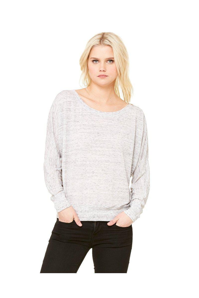 Bella Canvas Sweatshirts/Fleece Bella + Canvas 8850: Ladies Flowy Long Sleeve Off Shoulder T-Shirt