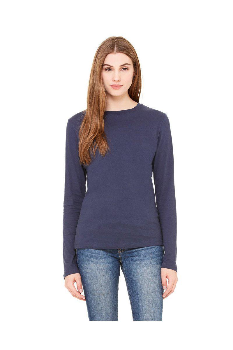 Bella Canvas Sweatshirts/Fleece Bella + Canvas B6500: Ladies' Jersey Long Sleeve T-Shirt