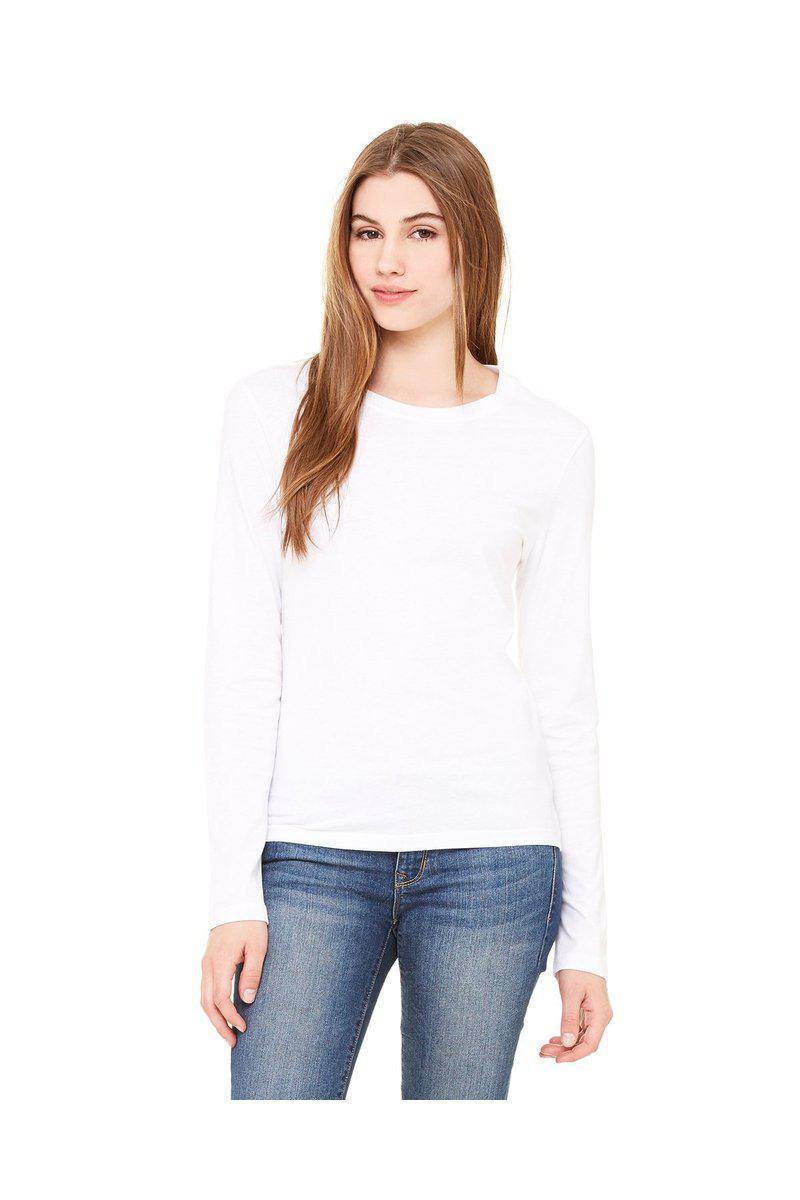 Bella Canvas Sweatshirts/Fleece Bella + Canvas B6500: Ladies' Jersey Long Sleeve T-Shirt