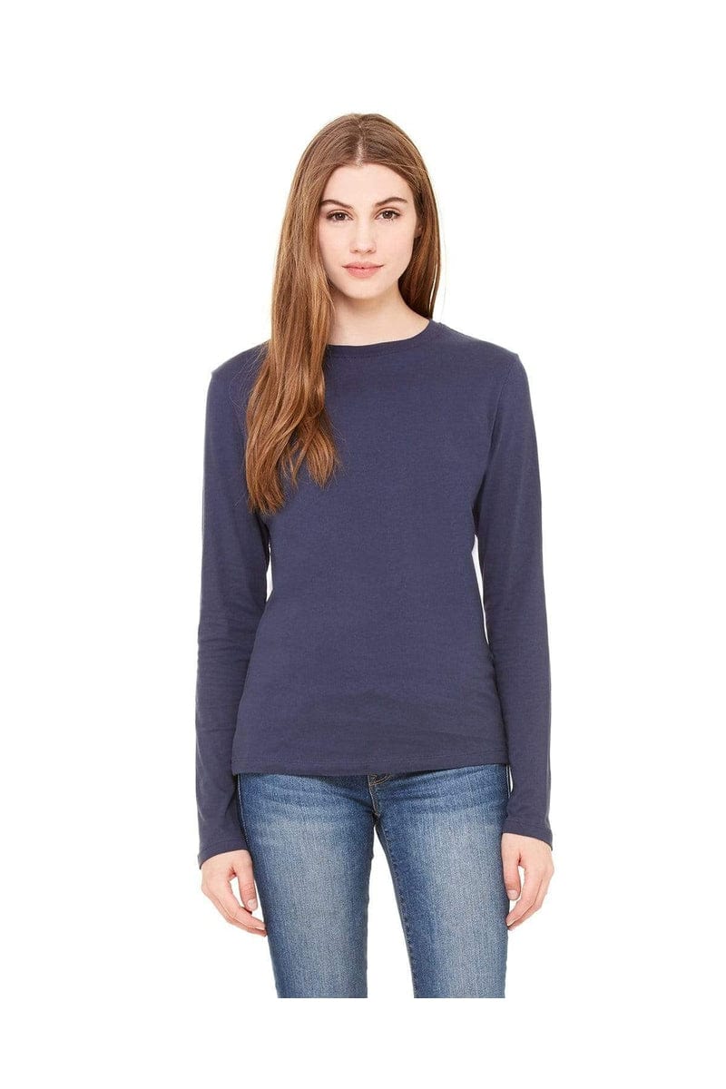 Bella Canvas Sweatshirts/Fleece Bella + Canvas B6500: Ladies' Jersey Long Sleeve T-Shirt