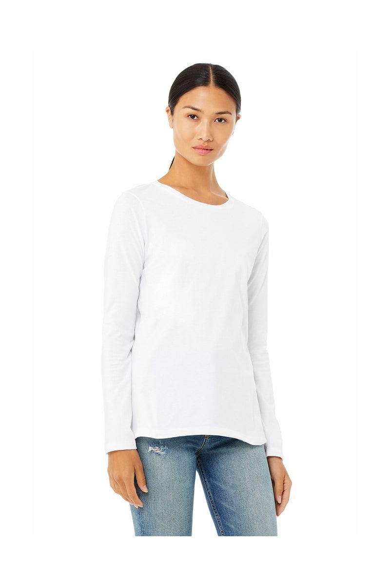 Bella Canvas Sweatshirts/Fleece Bella + Canvas B6500: Ladies' Jersey Long Sleeve T-Shirt