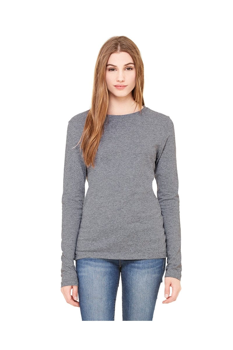 Bella Canvas Sweatshirts/Fleece Bella + Canvas B6500: Ladies' Jersey Long Sleeve T-Shirt
