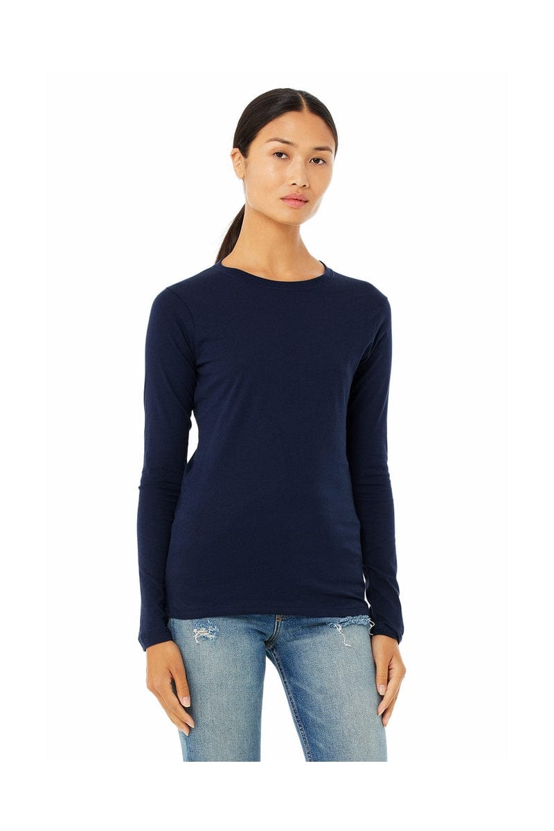 Bella Canvas Sweatshirts/Fleece Bella + Canvas B6500: Ladies' Jersey Long Sleeve T-Shirt