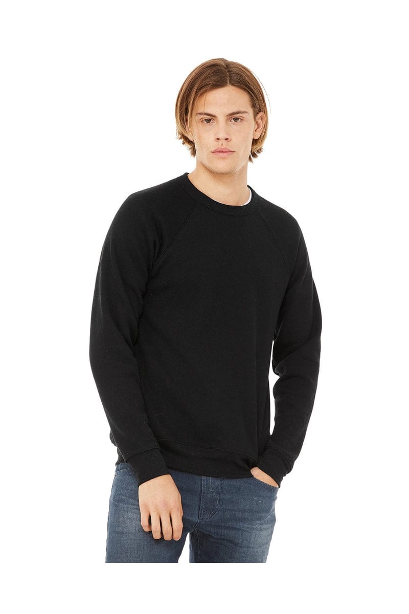 Bella Canvas Sweatshirts/Fleece XS / Black Bella+Canvas 3901: Unisex Sponge Fleece Raglan Sweatshirt