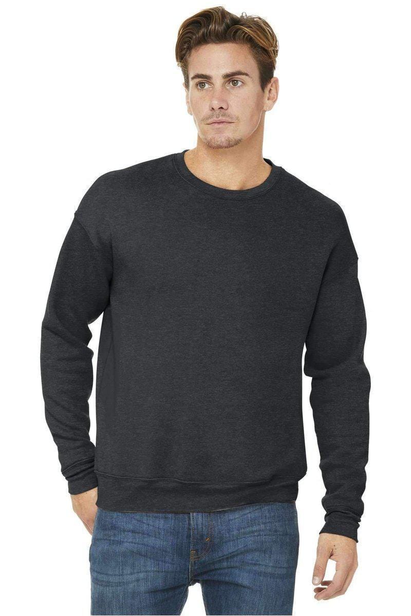 Bella Canvas Sweatshirts/Fleece XS / Dark Grey Heather Bella Canvas 3945: Unisex Sponge Fleece Drop Shoulder Sweatshirt