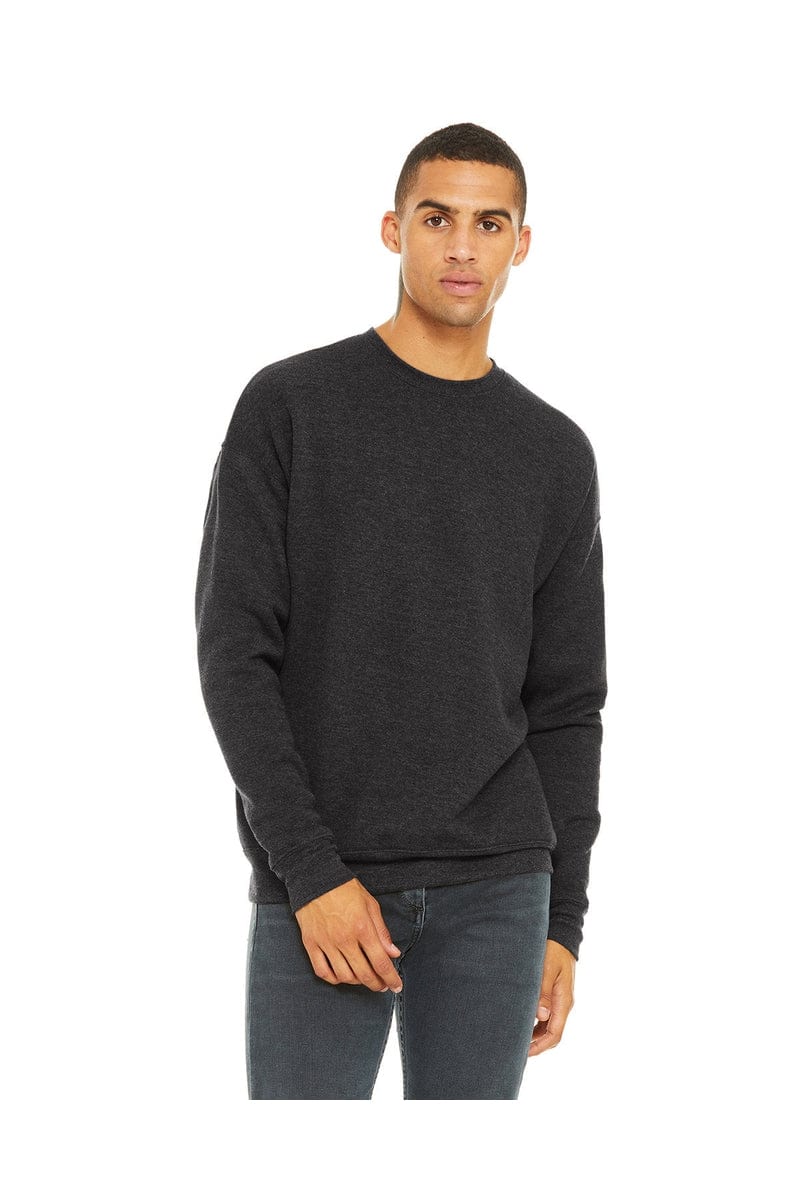 Bella Canvas Sweatshirts/Fleece XS / Dark Gry Heather Bella Canvas 3945: Unisex Sponge Fleece Drop Shoulder Sweatshirt