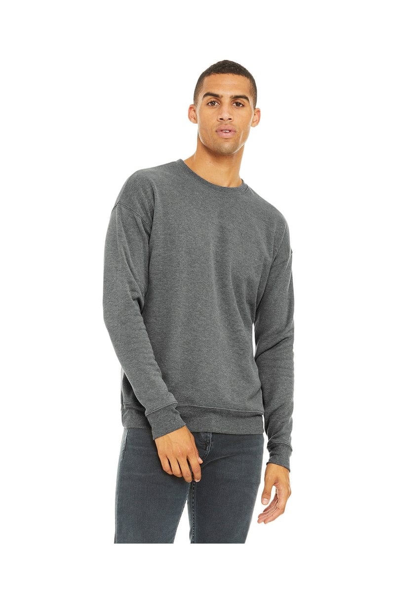 Bella Canvas Sweatshirts/Fleece XS / Deep Heather Bella Canvas 3945: Unisex Sponge Fleece Drop Shoulder Sweatshirt