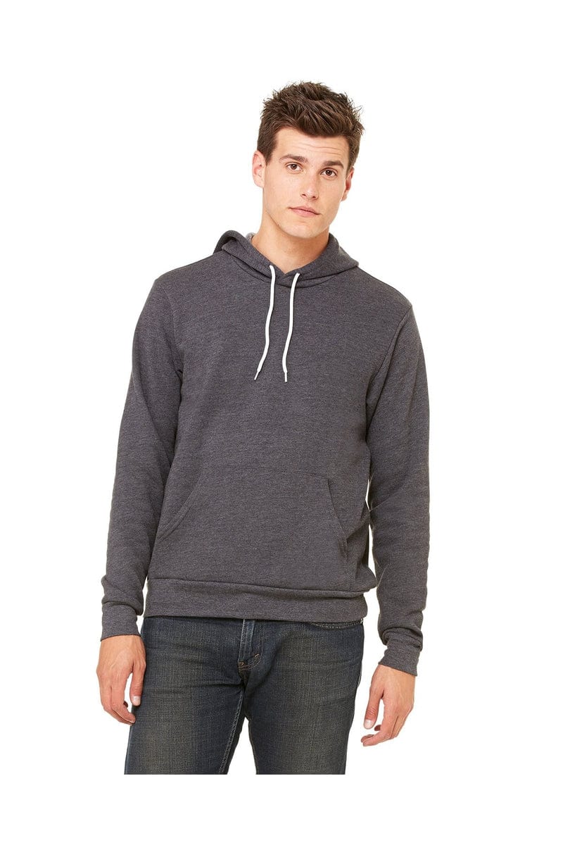 Bella Canvas Sweatshirts/Fleece XS / Dk Gray Heather Bella + Canvas 3719: Wholesale Unisex Pullover Hoodie