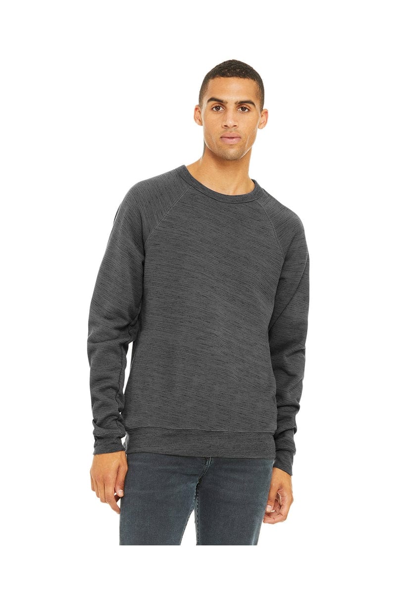 Bella Canvas Sweatshirts/Fleece XS / Dk Gry Mrble Flc Bella+Canvas 3901: Unisex Sponge Fleece Raglan Sweatshirt