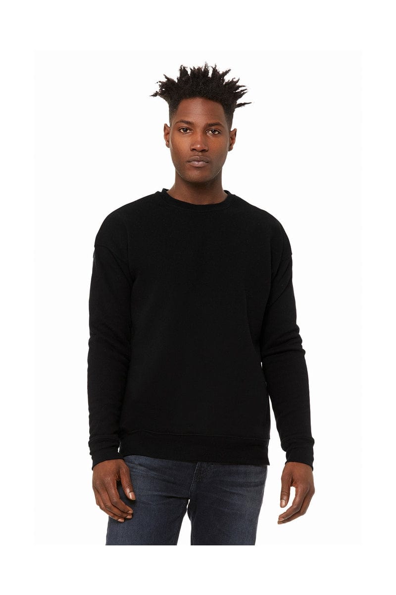 Bella Canvas Sweatshirts/Fleece XS / Dtg Black Bella Canvas 3945: Unisex Sponge Fleece Drop Shoulder Sweatshirt