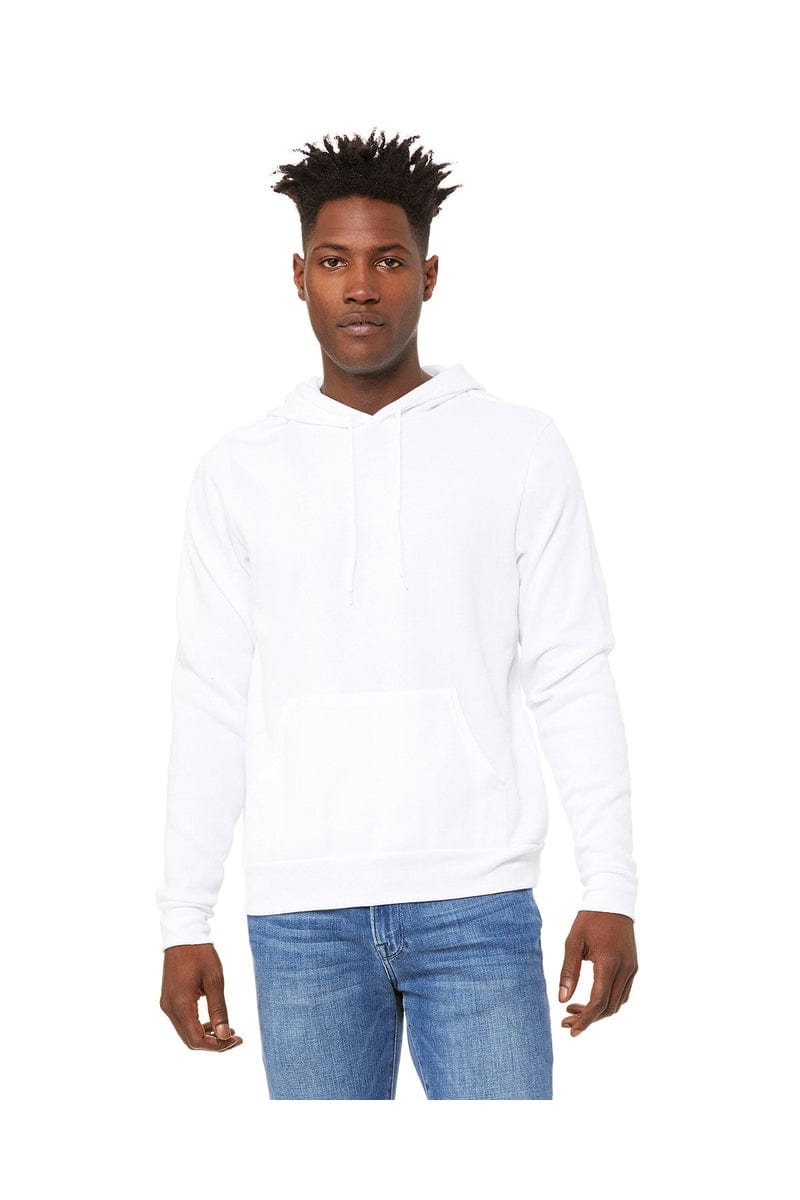 Bella Canvas Sweatshirts/Fleece XS / Dtg White Bella+Canvas 3719: Unisex Sponge Fleece Pullover Hoodies