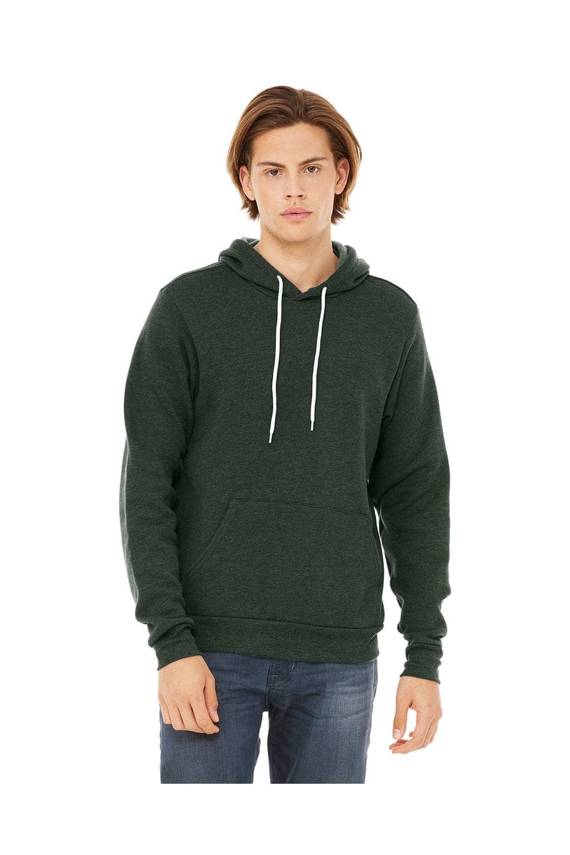 Bella Canvas Sweatshirts/Fleece XS / Heather Forest Bella + Canvas 3719: Wholesale Unisex Pullover Hoodie