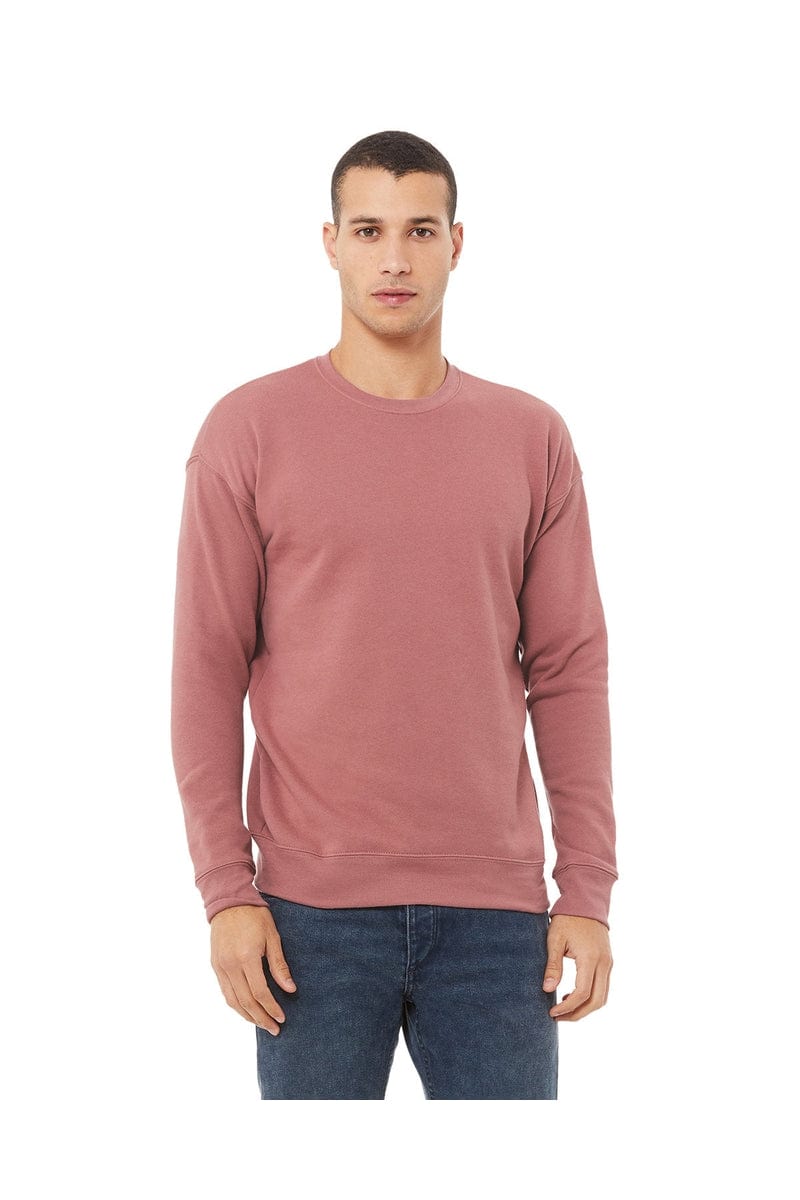 Bella Canvas Sweatshirts/Fleece XS / Mauve Bella Canvas 3945: Unisex Sponge Fleece Drop Shoulder Sweatshirt
