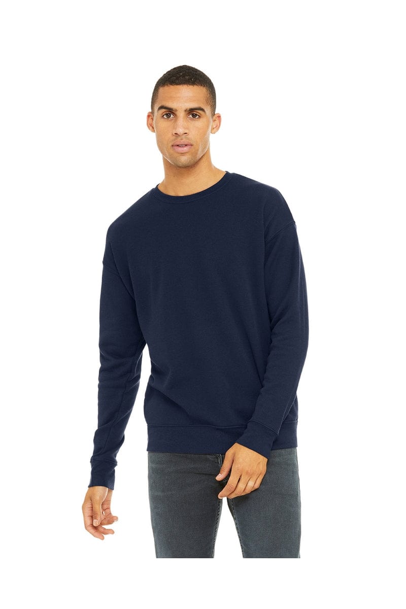 Bella Canvas Sweatshirts/Fleece XS / Navy Bella Canvas 3945: Unisex Sponge Fleece Drop Shoulder Sweatshirt