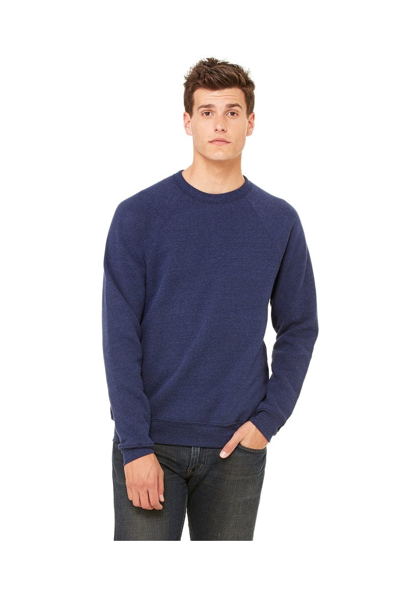 Bella Canvas Sweatshirts/Fleece XS / Navy Triblend Bella+Canvas 3901: Unisex Sponge Fleece Raglan Sweatshirt