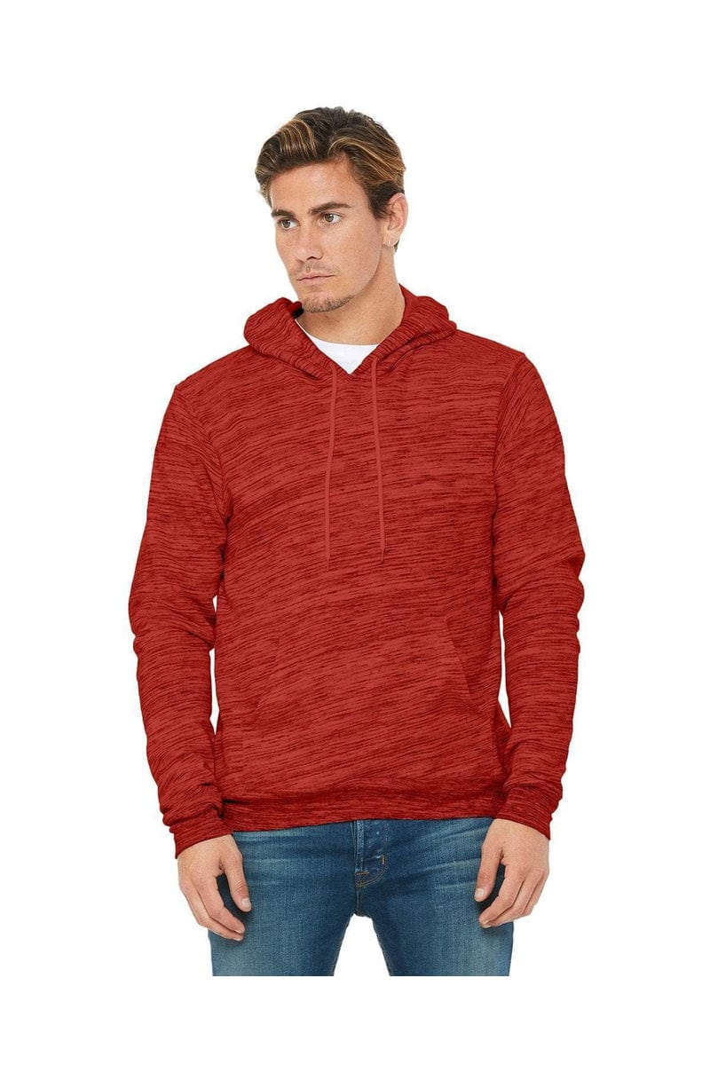 Bella Canvas Sweatshirts/Fleece XS / Red Marble Flc Bella+Canvas 3719: Unisex Sponge Fleece Pullover Hoodies