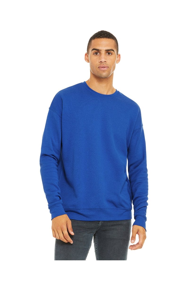 Bella Canvas Sweatshirts/Fleece XS / True Royal Bella Canvas 3945: Unisex Sponge Fleece Drop Shoulder Sweatshirt