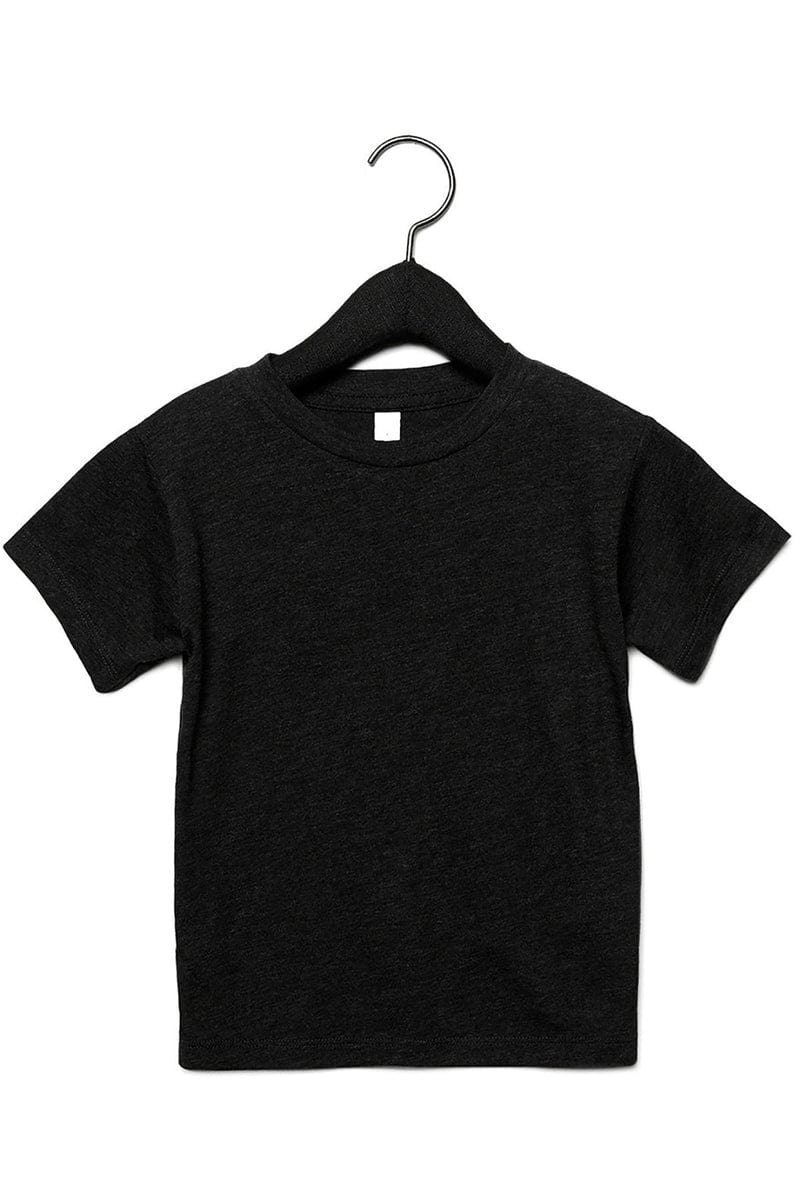 Bella Canvas T-Shirts 2T / Char Blk Triblnd Bella+Canvas 3413T: Toddler Triblend T-Shirt