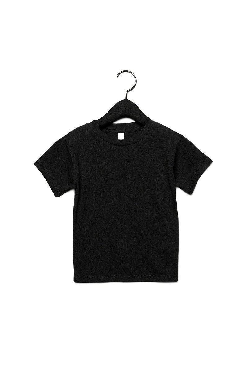 Bella Canvas T-Shirts 2T / Charcoal Black Triblend Bella+Canvas 3413T: Toddler Triblend T-Shirt