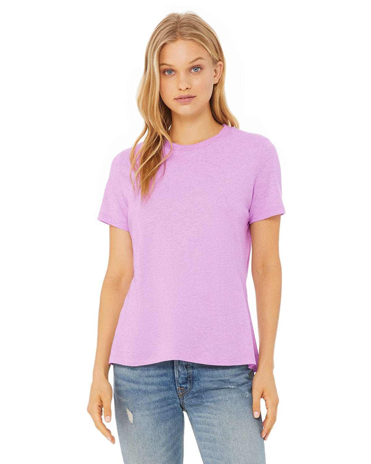 Bella Canvas T-Shirts 2XL / Hthr Prism Lilac Bella+Canvas 6400CVC: Ladies' Relaxed Heather CVC Short-Sleeve T-Shirt