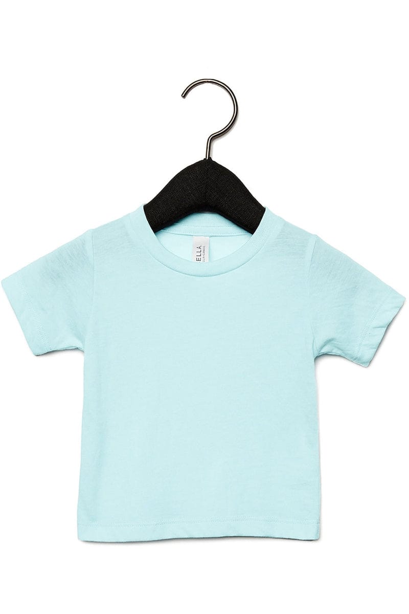 Bella Canvas T-Shirts 3-6MOS / Ice Blue Triblnd Bella+Canvas 3413B: Infant Baby Triblend T-Shirt