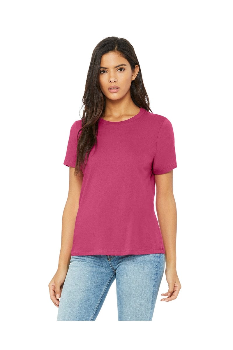 Bella Canvas T-Shirts 3XL / Berry Bella+Canvas B6400: Ladies' Relaxed Jersey Short-Sleeve T-Shirt