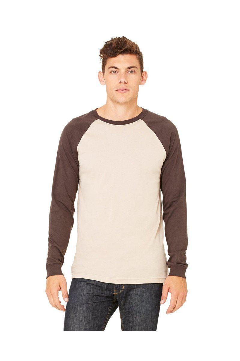 Bella Canvas 3000C Men s Long Sleeve Baseball T Shirt Bulkthreads Bulkthreads