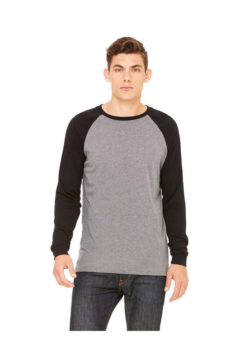 Bella Canvas T-Shirts Bella&Canvas 3000C: Men's Long Sleeve Baseball T- Shirt