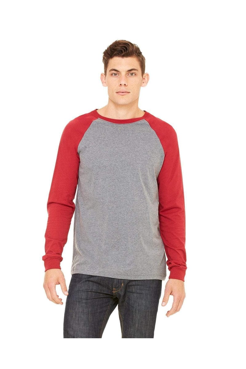 Bella Canvas T-Shirts Bella&Canvas 3000C: Men's Long Sleeve Baseball T- Shirt
