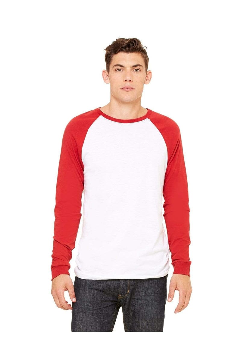 Bella Canvas T-Shirts Bella&Canvas 3000C: Men's Long Sleeve Baseball T- Shirt