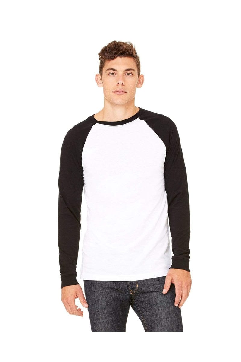 Bella Canvas T-Shirts Bella&Canvas 3000C: Men's Long Sleeve Baseball T- Shirt